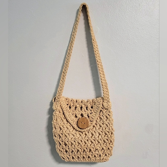 unbranded Handbags - Macrame Boho Cottage Shoulder Bag Summer Beach Vacation Button Flap Philippines